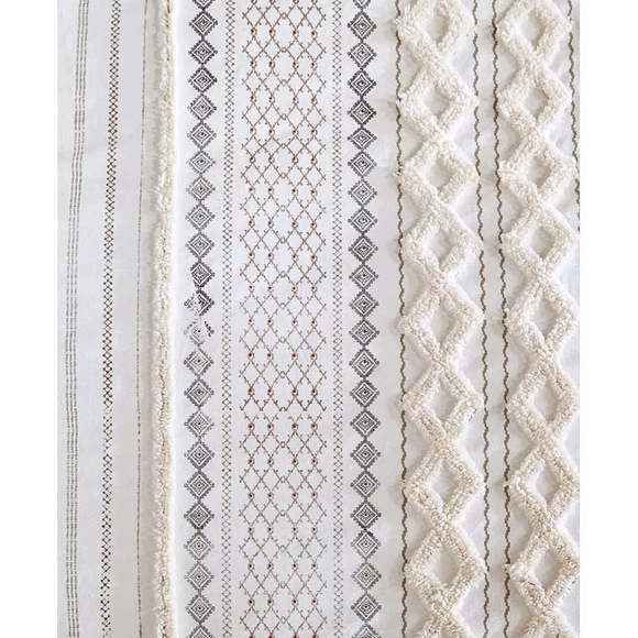 INK+IVY Imani Cotton Printed Comforter Set with Chenille - Picture 8 of 10